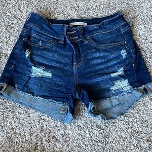 Ripped Jean shorts